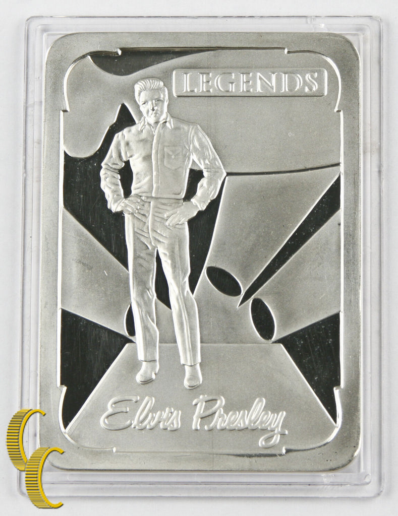 .999 Silver 6.9 Troy Ounces Elvis Aaron Presley Legends Collectible Bar