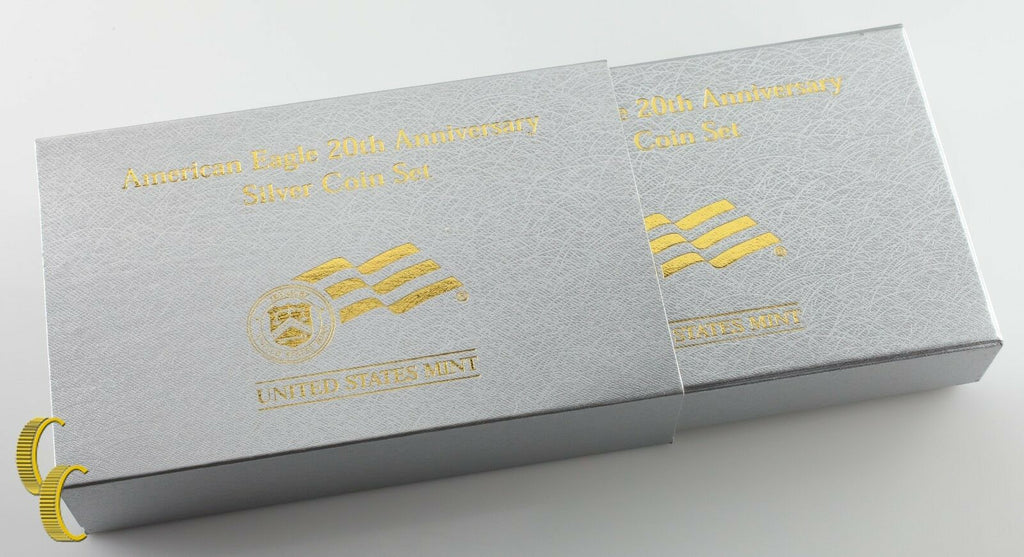 2006 Silver American Eagle 20th Anniversary 3-Coin Set w/ Box & CoA