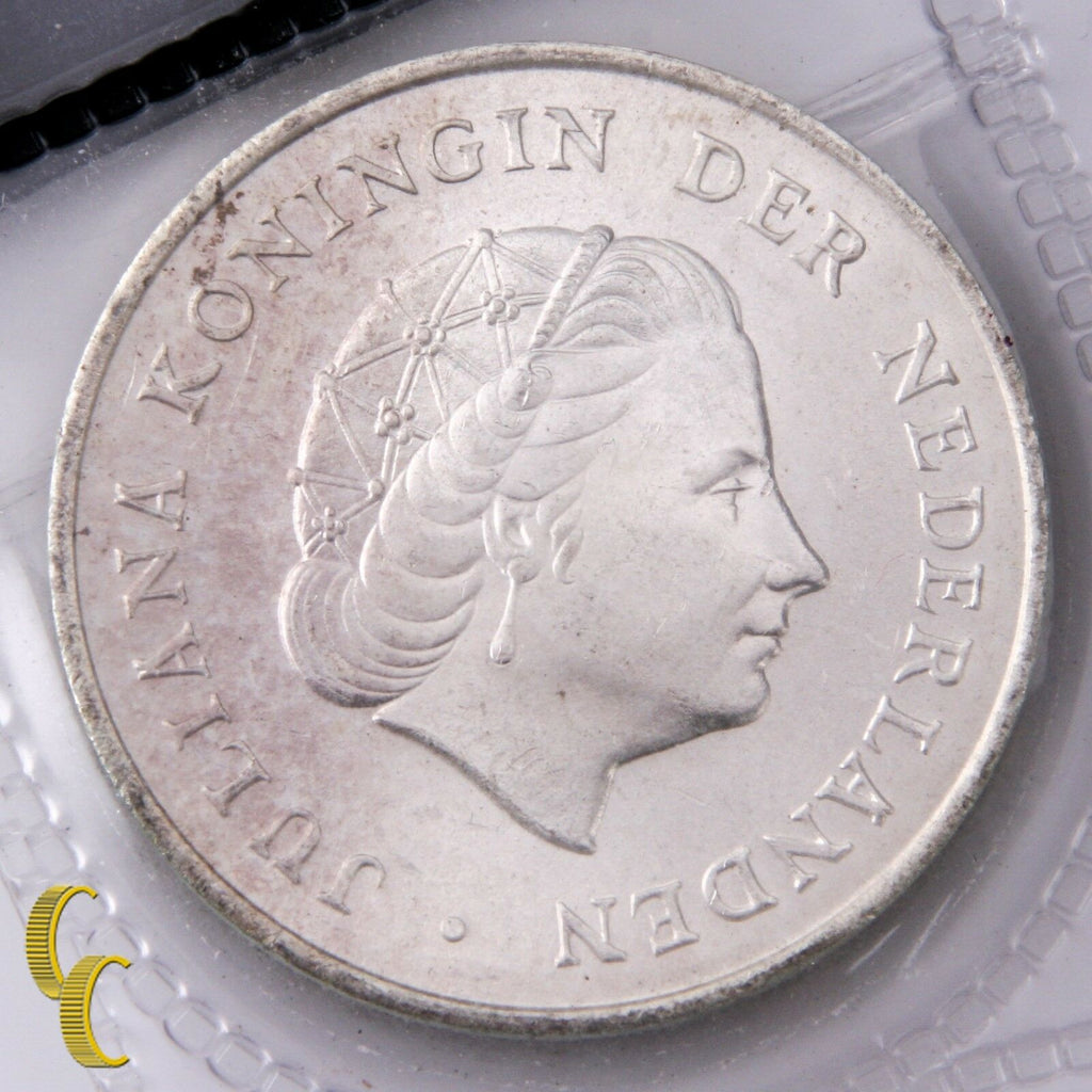 1964-1967 Netherlands Antilles 7 pc Gulden Coin Set (BU) Brilliant Uncirculated