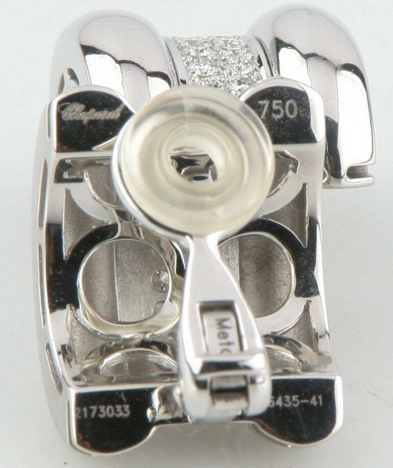 Chopard La Strada 18k White Gold & Diamond Clip-On Earrings
