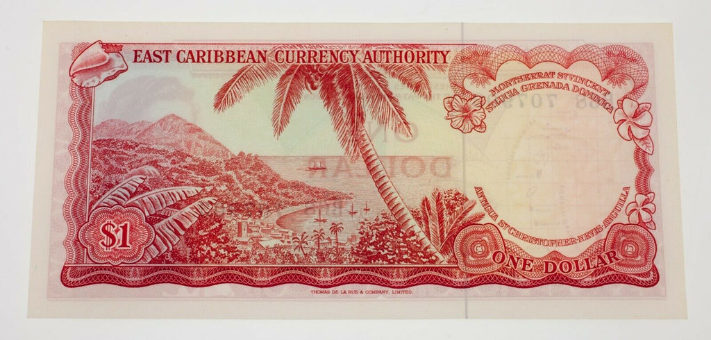 1965 East Caribbean Currency Authority $1 Note Pick #13e Uncirculated