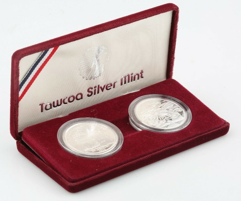 2 .999 Silver Medals of the First Olympic Games One Troy Oz Tawcoa Mint