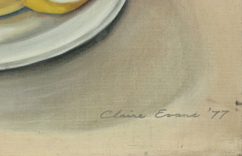 "Teacup" By Claire Evans (1977) Signed Oil on Canvas 24"x18"