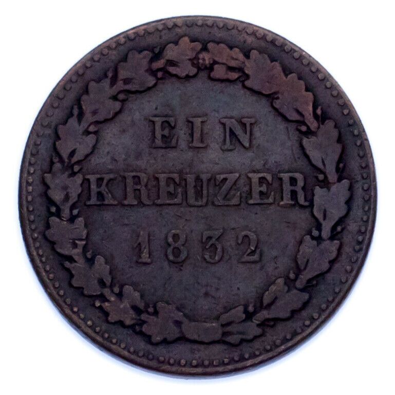 Lot of 5 German States Coins 1832 - 1872 VF - XF Condition