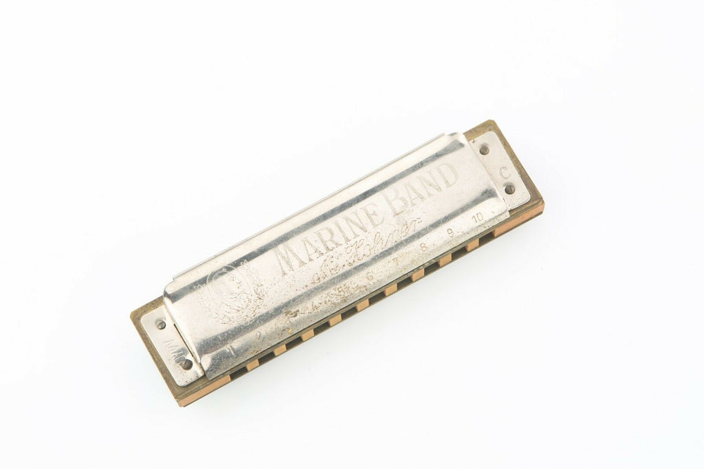 Vintage M Hohner Marine Band Harmonica (Key of C) Made in Germany Model A440