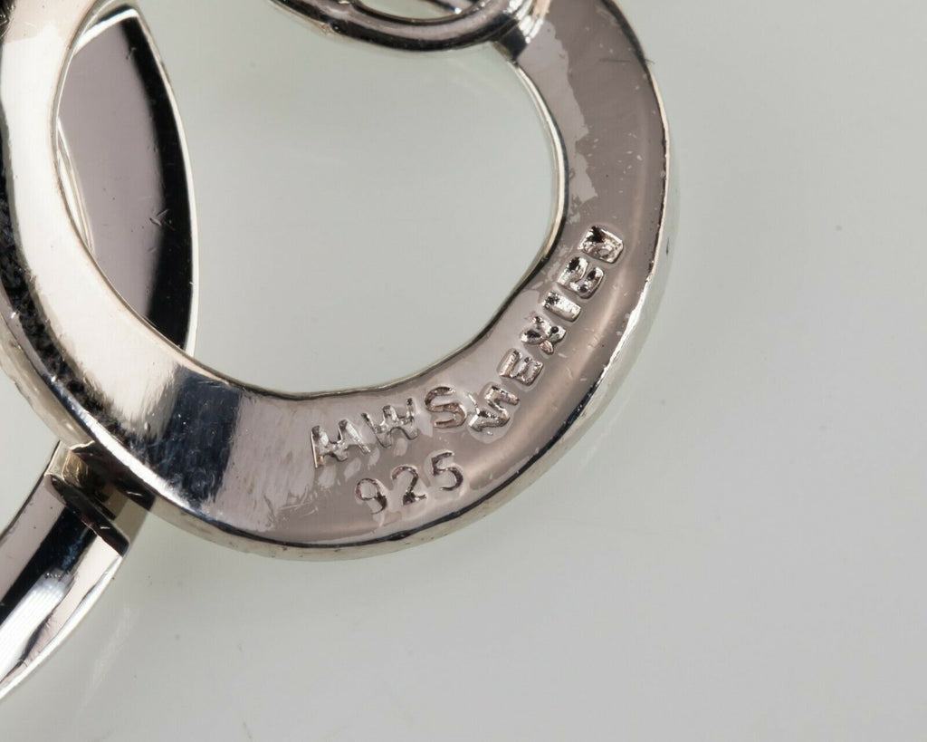 Large & Small Sterling Silver Open Link Bracelet 8.00"