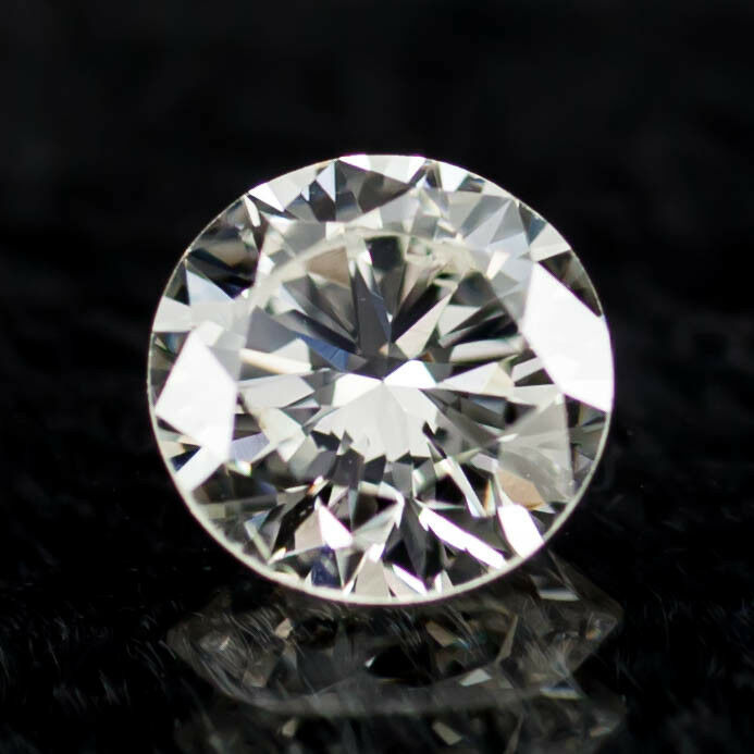 0.58 Carat Loose J/ VS2 Round Brilliant Cut Diamond GIA Certified