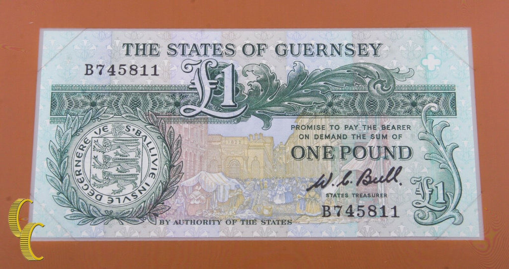 1986 The States of Guernsey $1 One Pound Banknotes of all Nations Uncirculated