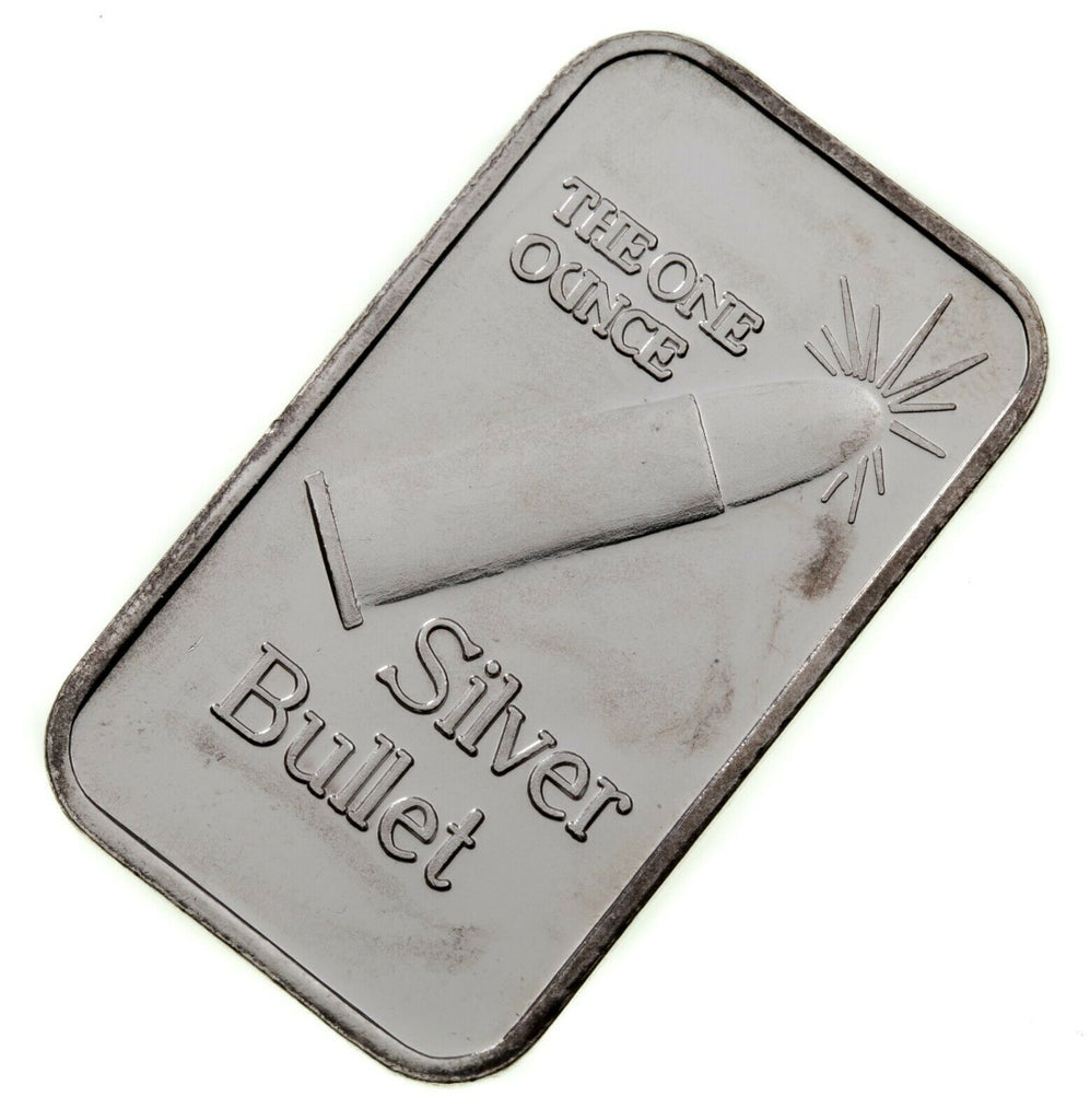SILVER BULLET Variety RAYS 1 oz. Silver Art Bar (Rays)