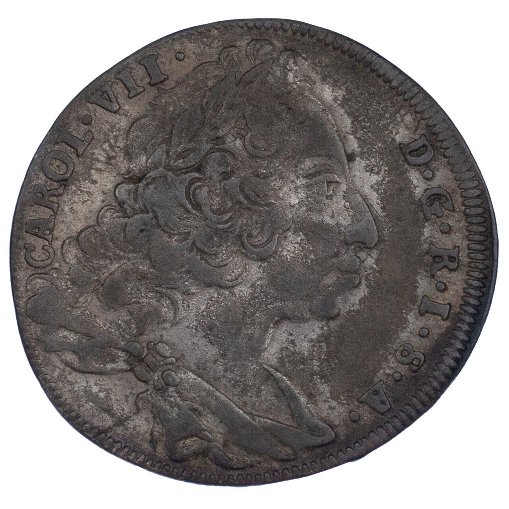 1745 German States BAVARIA 6 Kreuzer (VF) Silver Coin KM# 462