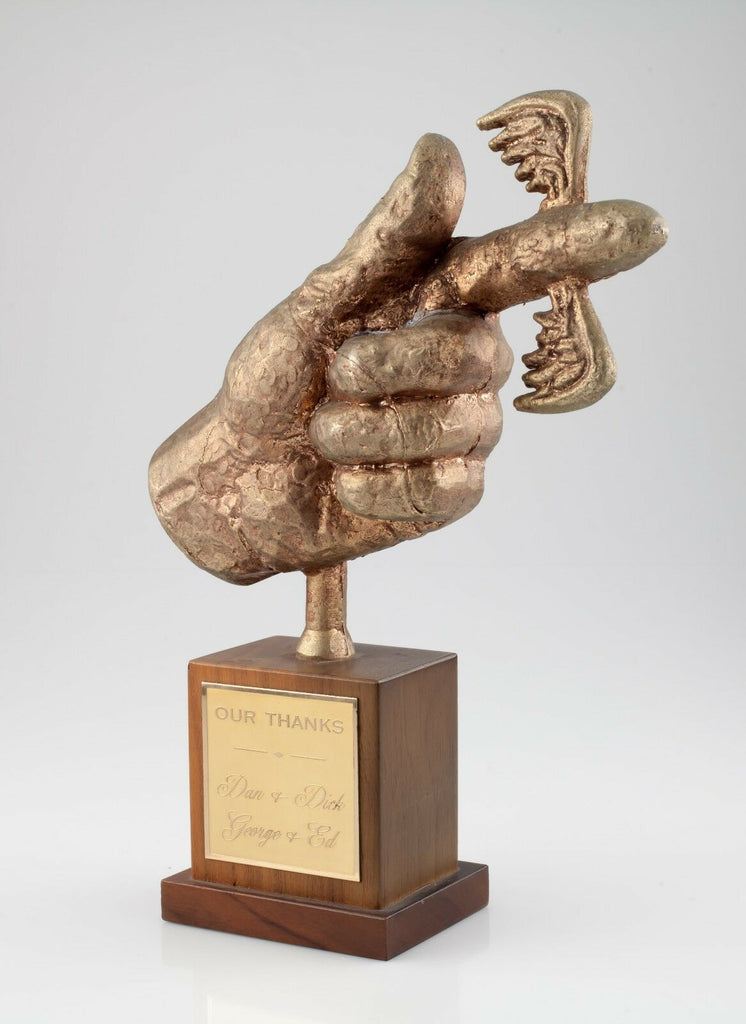 Fickle Finger of Fate Bronze Employee Award from "Rowan & Martin's Laugh-In"