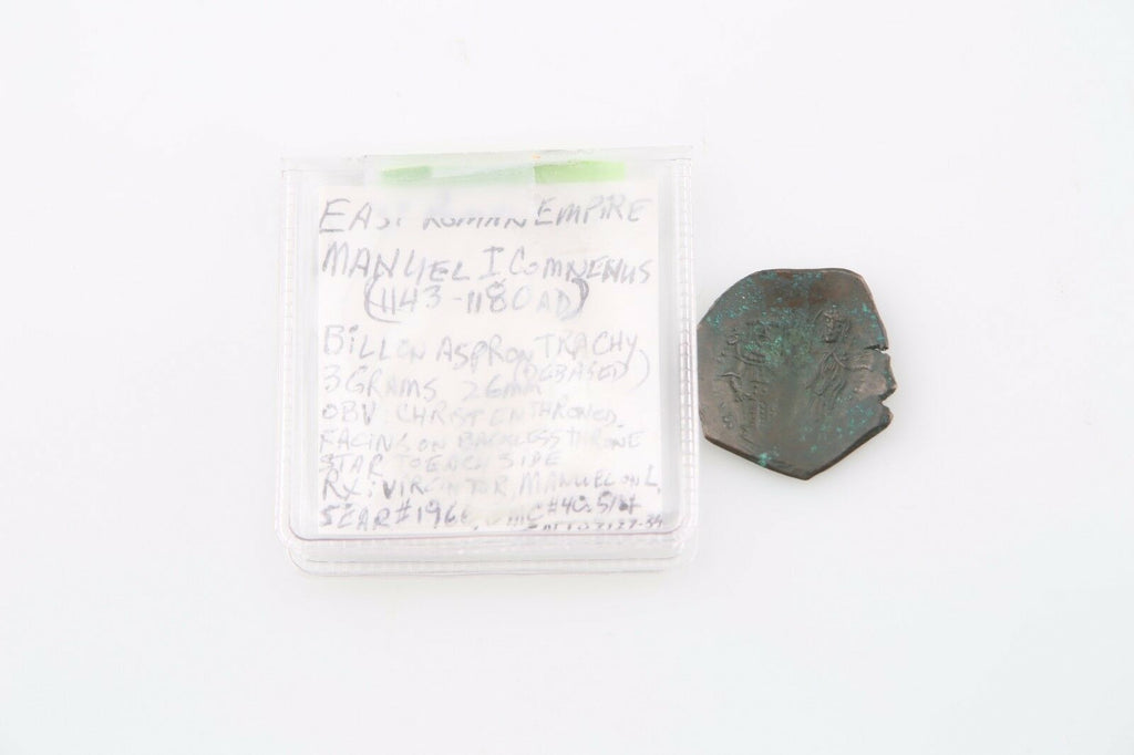 1143-1180 East Roman Byzantine Billon Aspron Trachy aXF Manuel I Comnenus S#1966