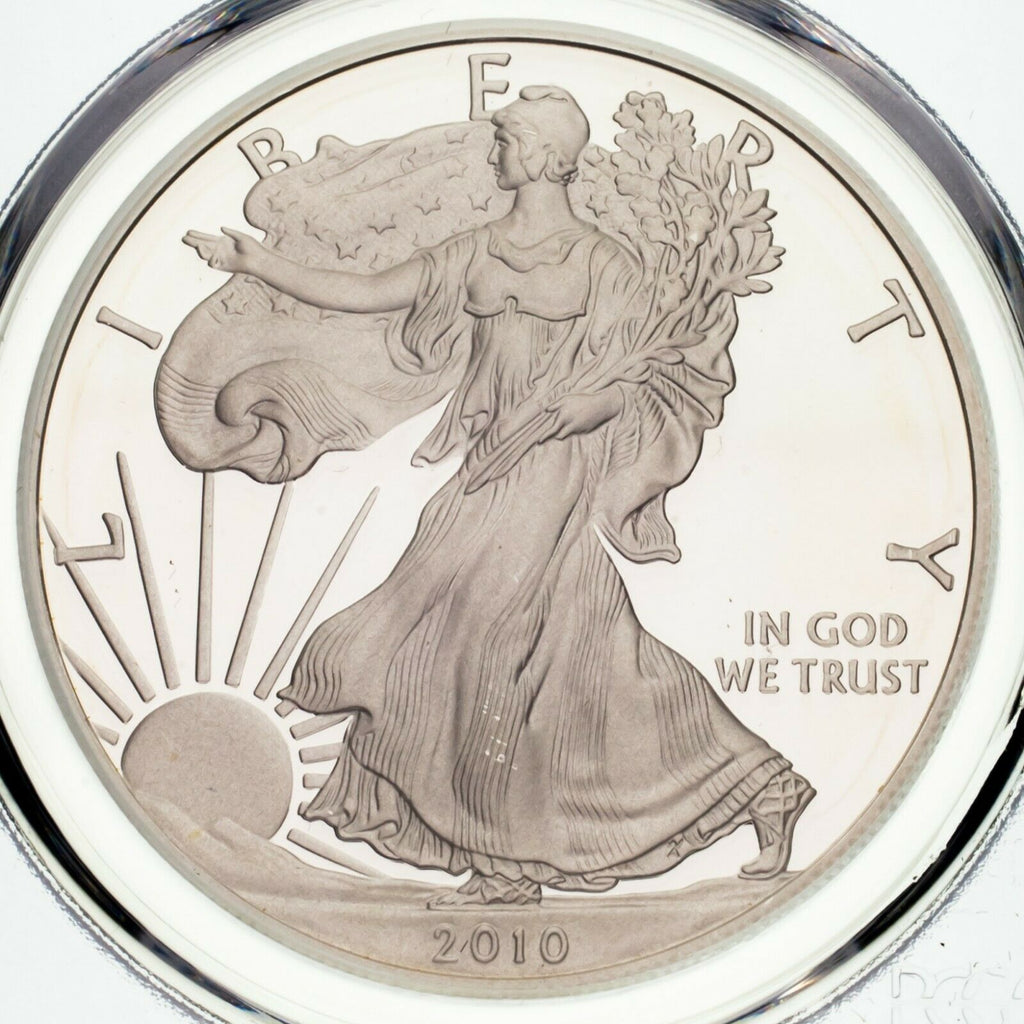 2010-W $1 Silver American Eagle Graded by PCGS as PR69DCAM