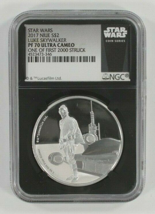 Star Wars Luke Skywalker 1 Oz. Gold and Silver Set NGC PF70 Ultra Cameo w/ CoAs