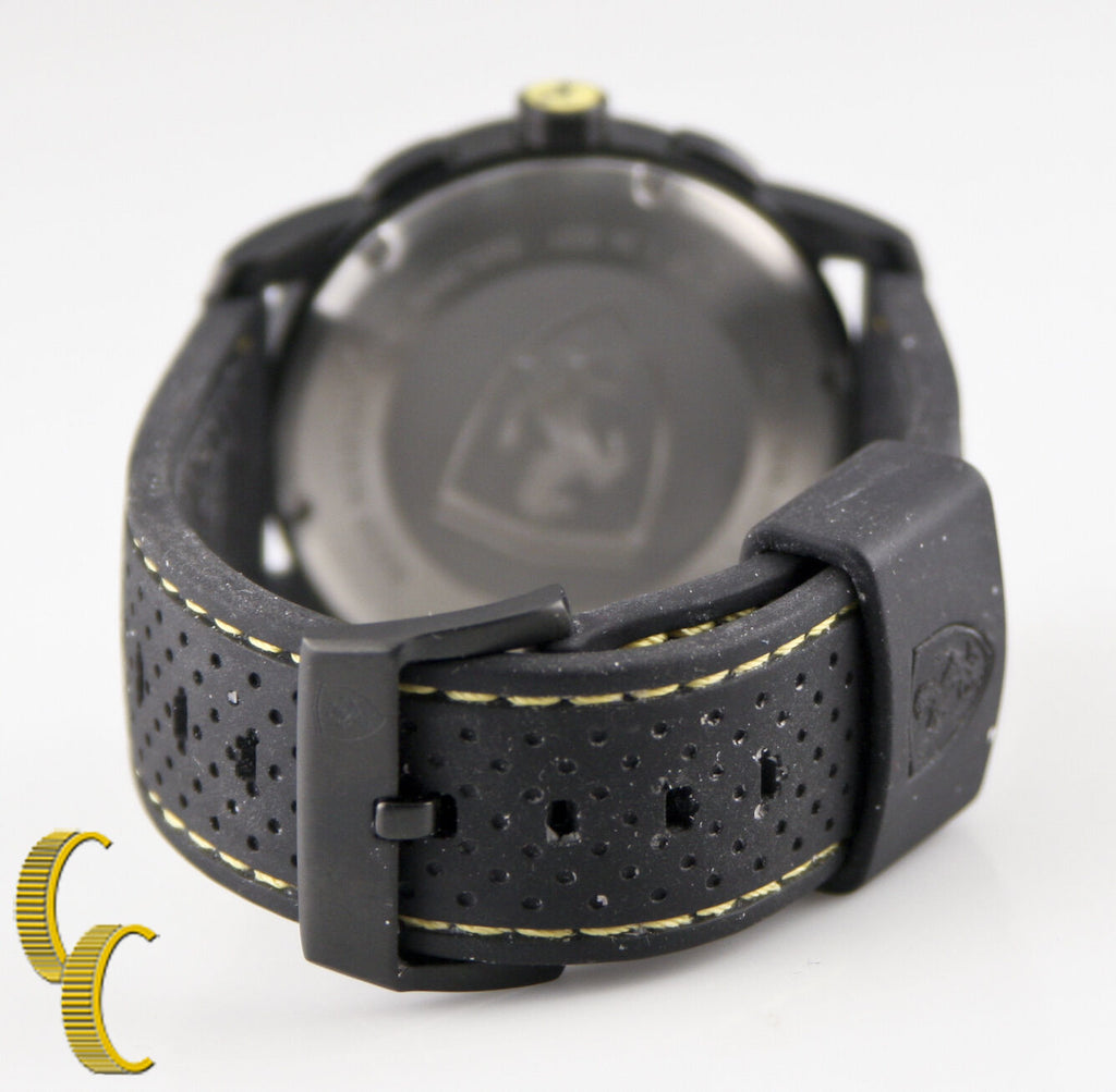 Men's Scuderia Ferrari Chronograph Watch, Black Silicone Strap 44mm 830061