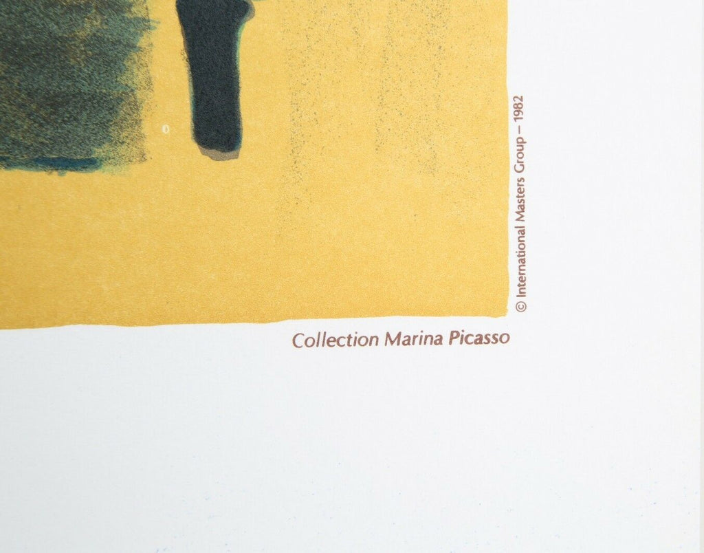 "Paloma un Bleu" by Pablo Picasso Lithograph Limited Edition of 1000 w/ CoA