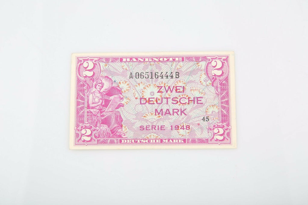 1948 Germany - Federal Republic 2 Deutsche Mark Pick# 3a PMG AU 55