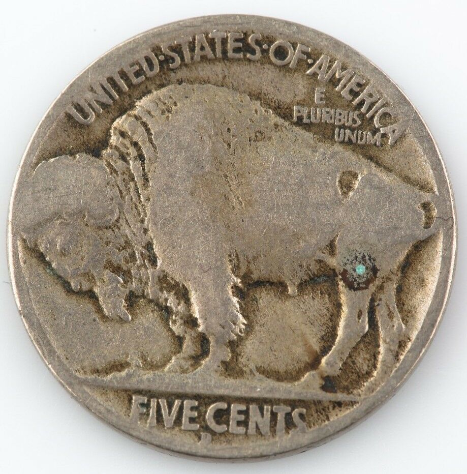 1913-D Type 2 Buffalo Nickel 5c (G) Good Condition