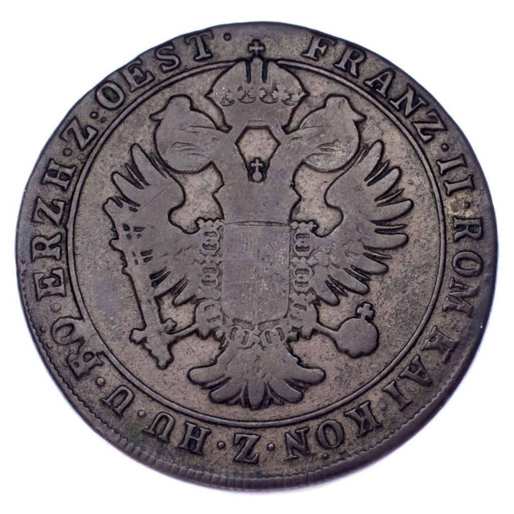 1802-A Italian States Gorizia Countship 15 Soldi KM #48 VF Condition