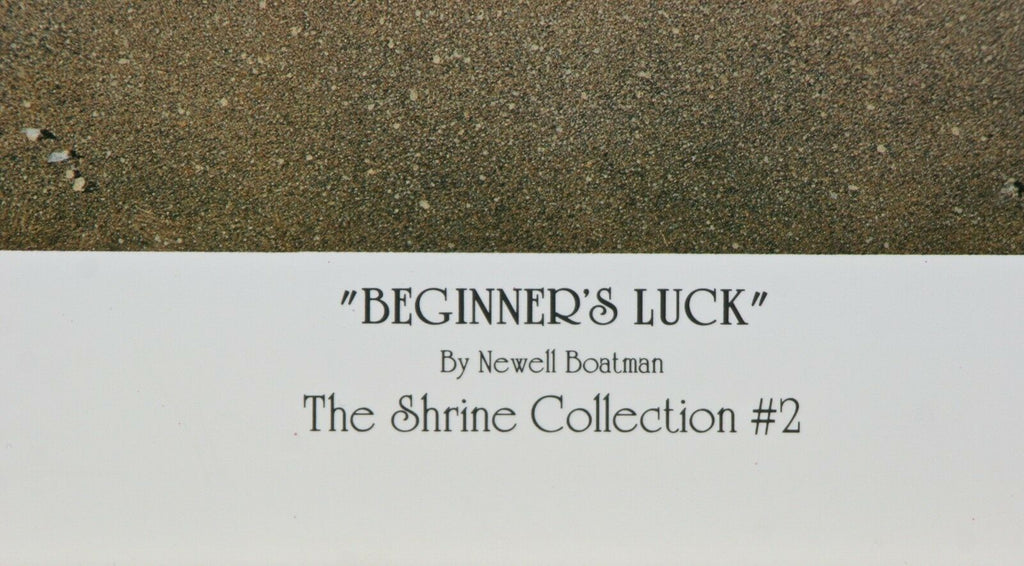 "Beginner's Luck" by Newell Boatman Offset Lithograph on Paper CoA 2010 LE 2750