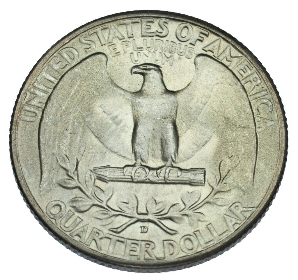 1941-D Washington Silver Quarter 25c (Brilliant Uncirculated, BU Condition)