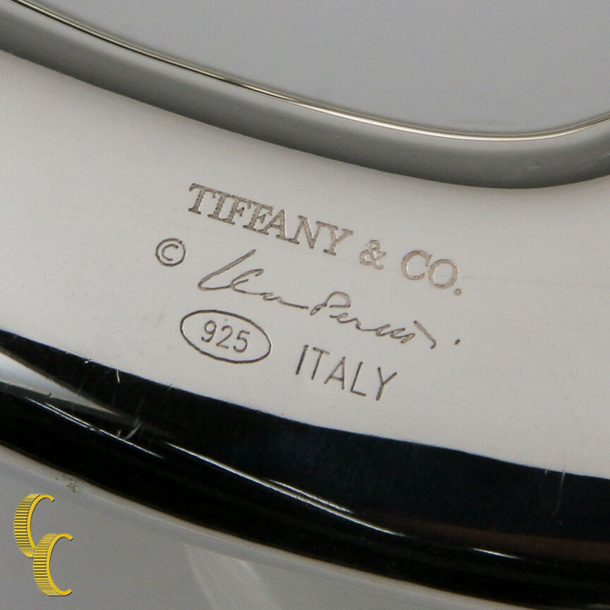 Tiffany & Co Elsa Peretti Open Heart Belt Buckle Sterling Silver 925 Italy