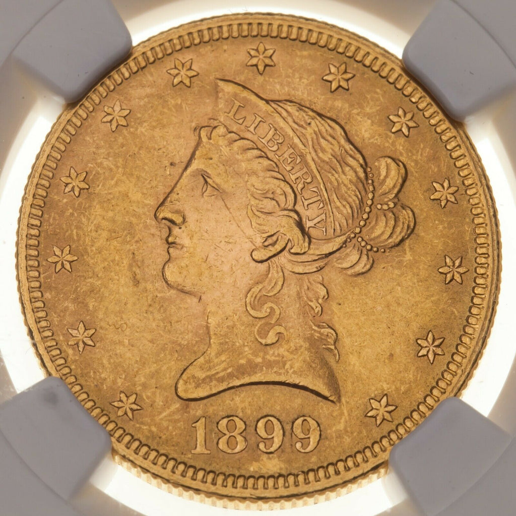 1899 $10 Gold Liberty Head Eagle Graded by NGC as MS-62