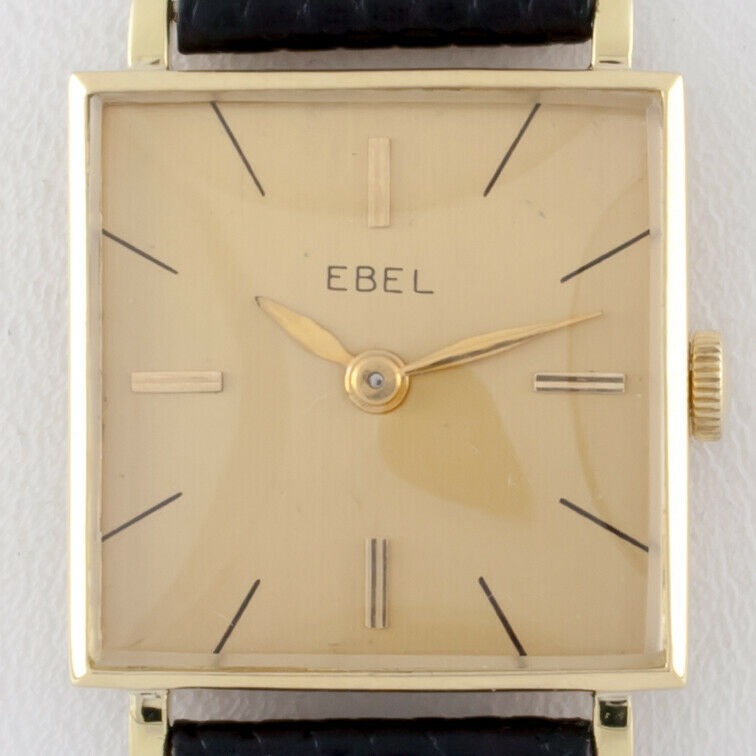 18k Yellow Gold Ebel Women's Hand-Winding Watch w/ Leather Band