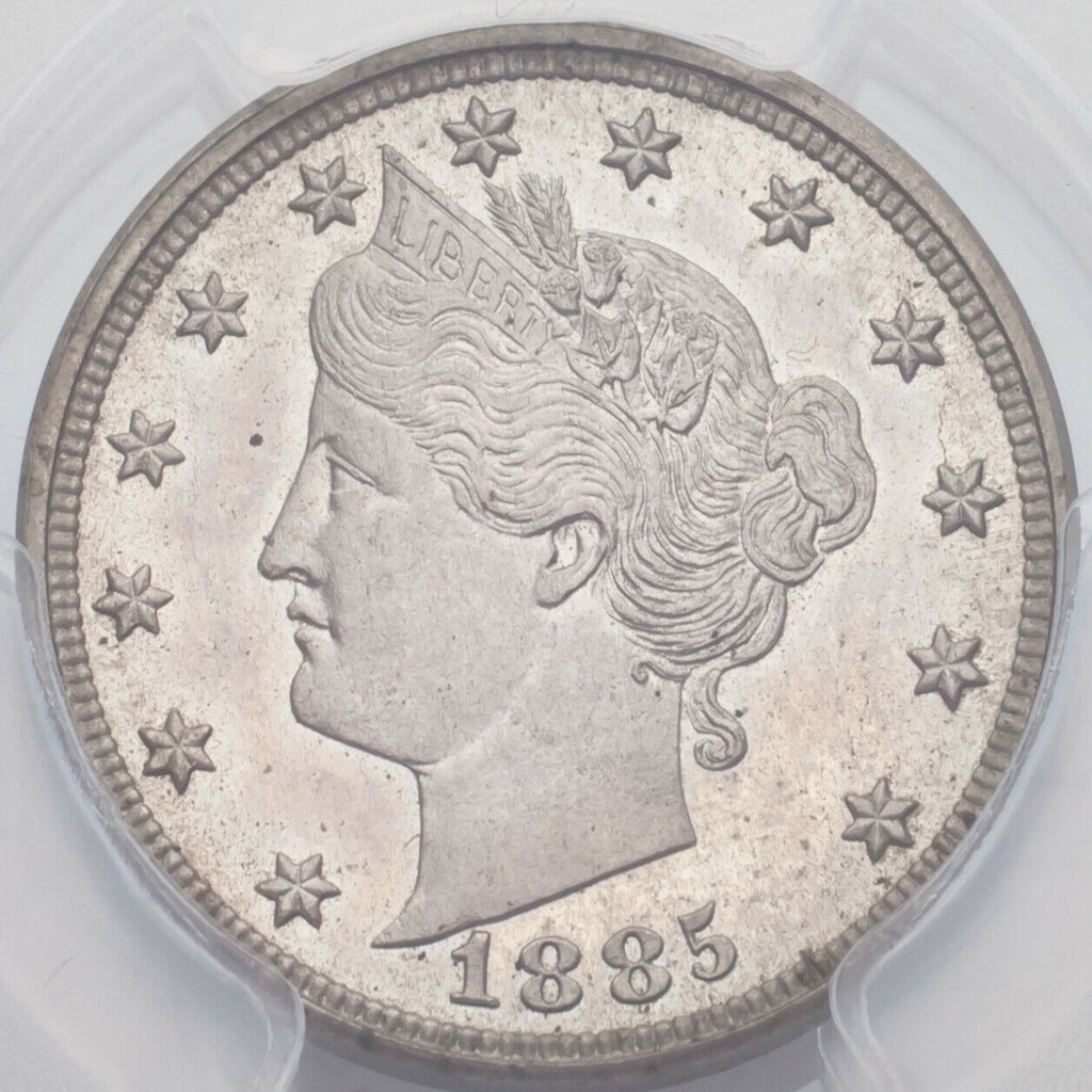 1885 5C Liberty Nickel Graded by PCGS as PR Genuine Altered Surface - UNC Detail