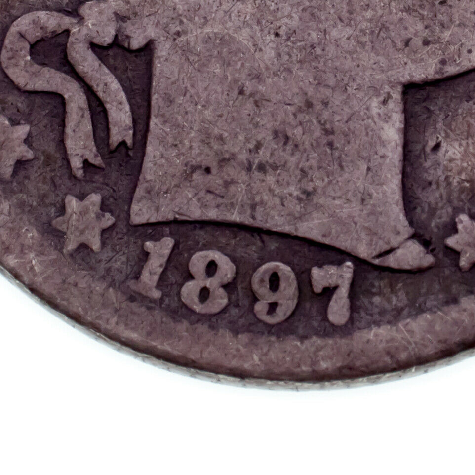 1897-O 25C Barber Quarter in Good Condition, Natural Color