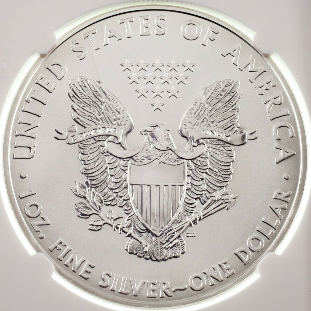 2011 American Silver Eagle 25th Anniversary Graded by NGC as MS-69