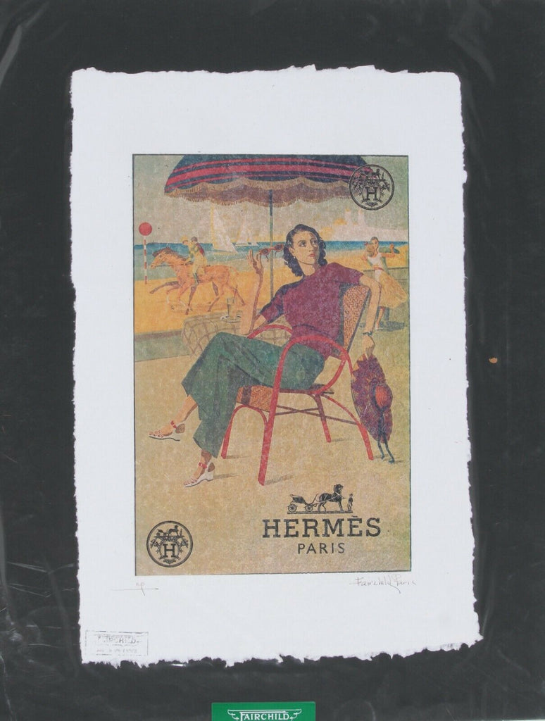 Vintage Hermes Advertisement Print by Fairchild Paris Artist's Proof