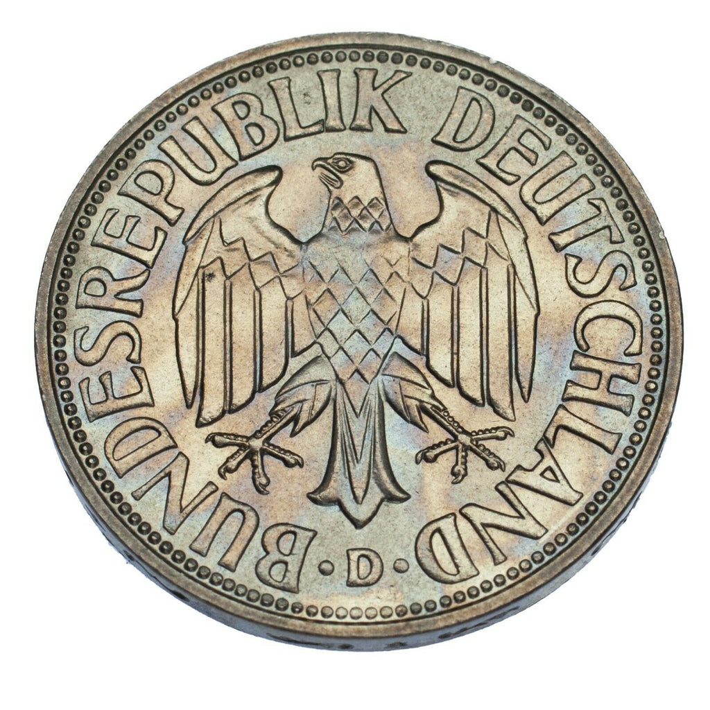 1967-D Germany 1 Mark Coin (BU Condition) Munich Mint KM 110
