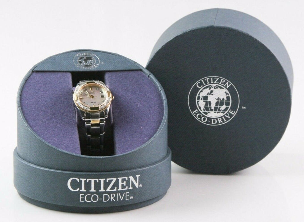 Citizen Women's Diamond Eco-Drive Watch w/ MoP Dial - Box & Tags (EW1824-57D)