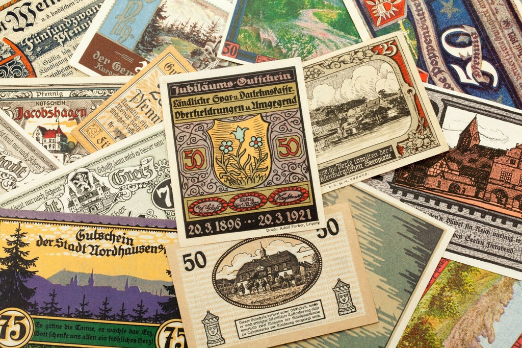 1920's Germany Notgeld Money 25pc City Views - Kloster Zinna, Nordhausen, Sulze