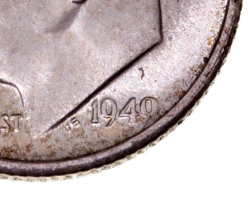 1949-S 10C Roosevelt Dime in Choice BU Condition, Excellent Eye Appeal, Luster
