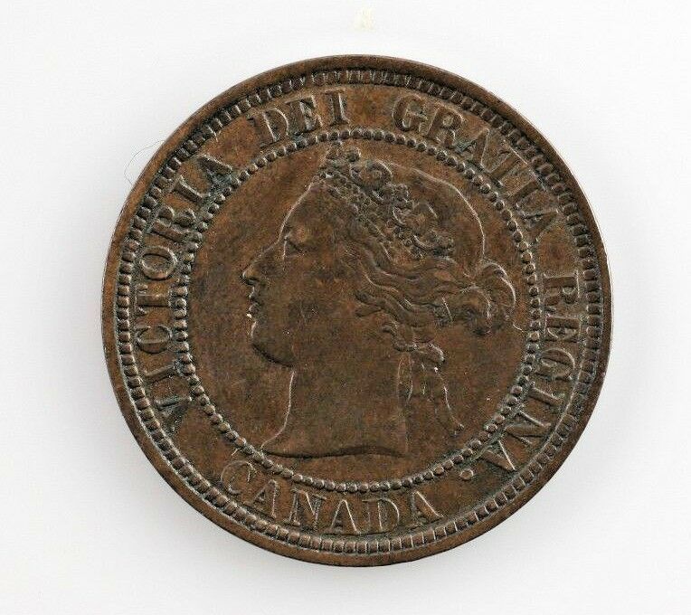 1881-H Canada 1 Cent Coin (XF) Extra Fine Condition