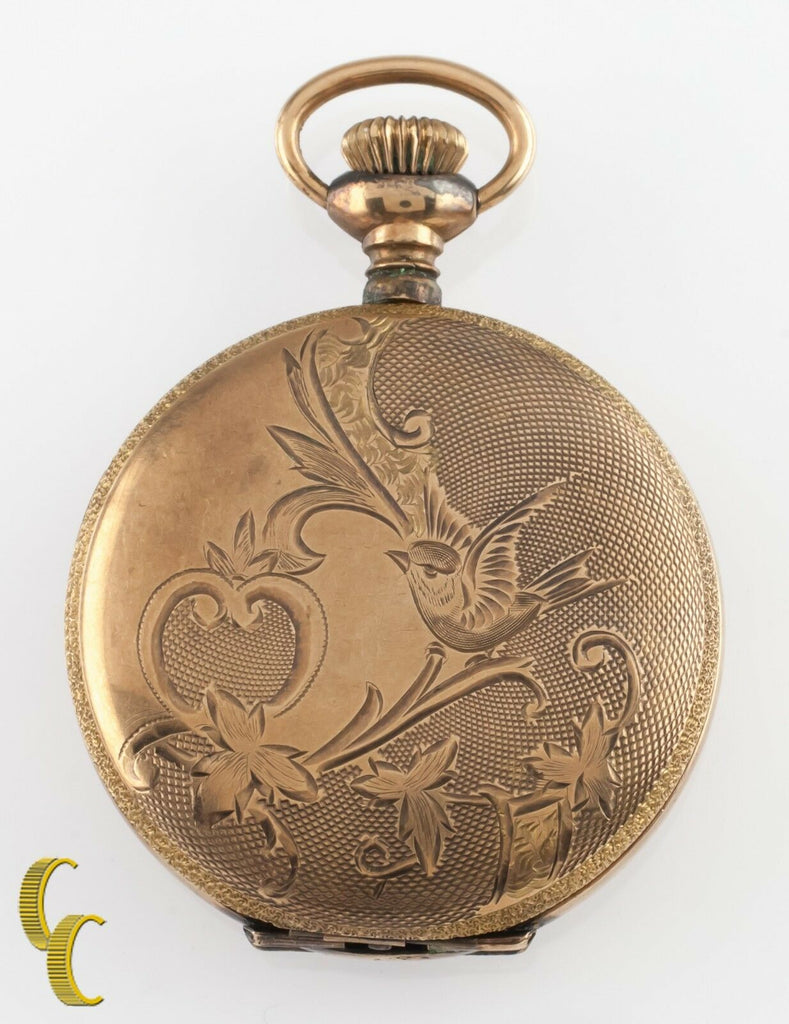 Illinois Full Hunter Gold Filled Antique Pocket Watch Gr 35 0S 15 Jewel