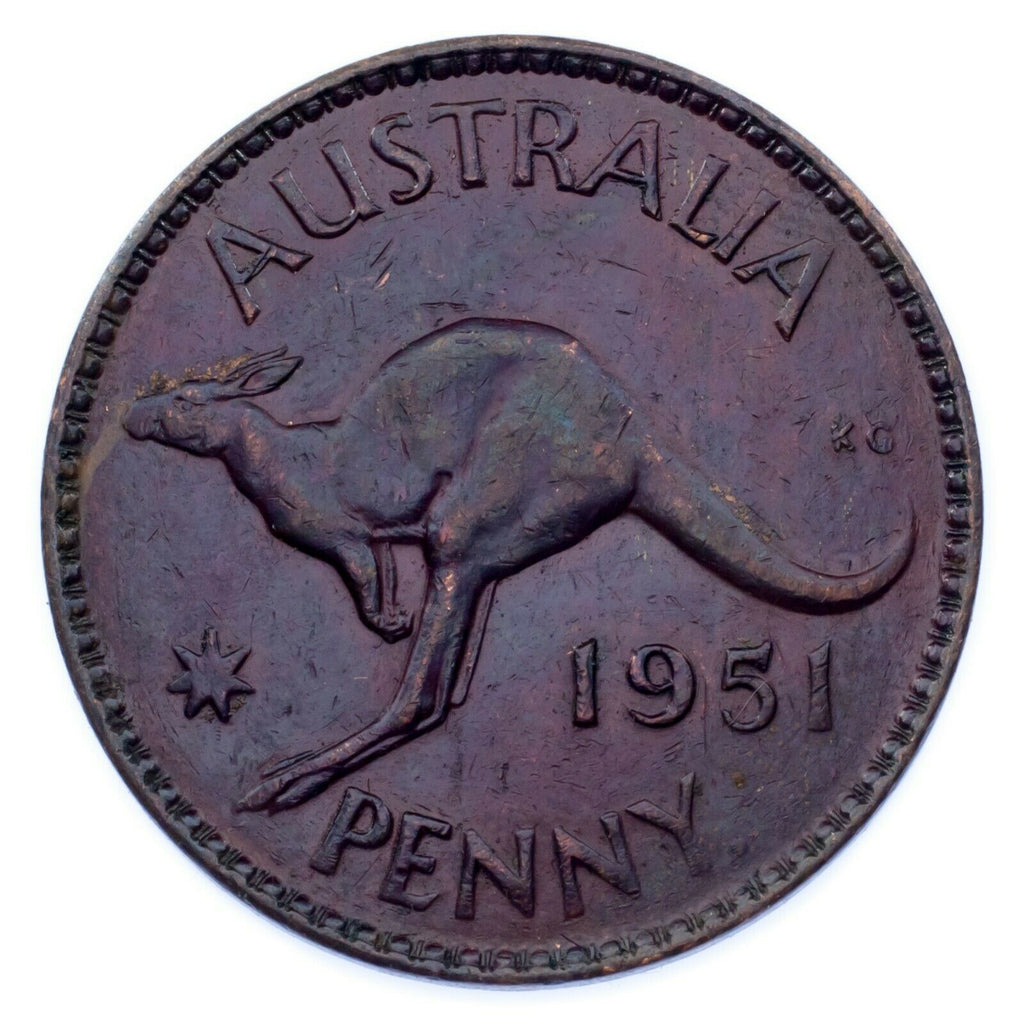 1919-1951 Australia Half Penny & Penny Lot (3 coins) KM# 22, 23, 43