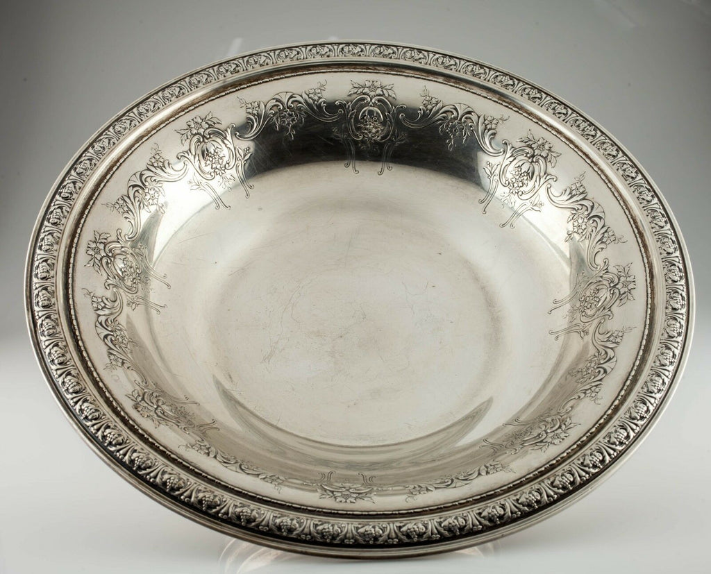 Gorham Sterling Silver King Edward Large Footed Bowl #378 Gorgeous Centerpiece!