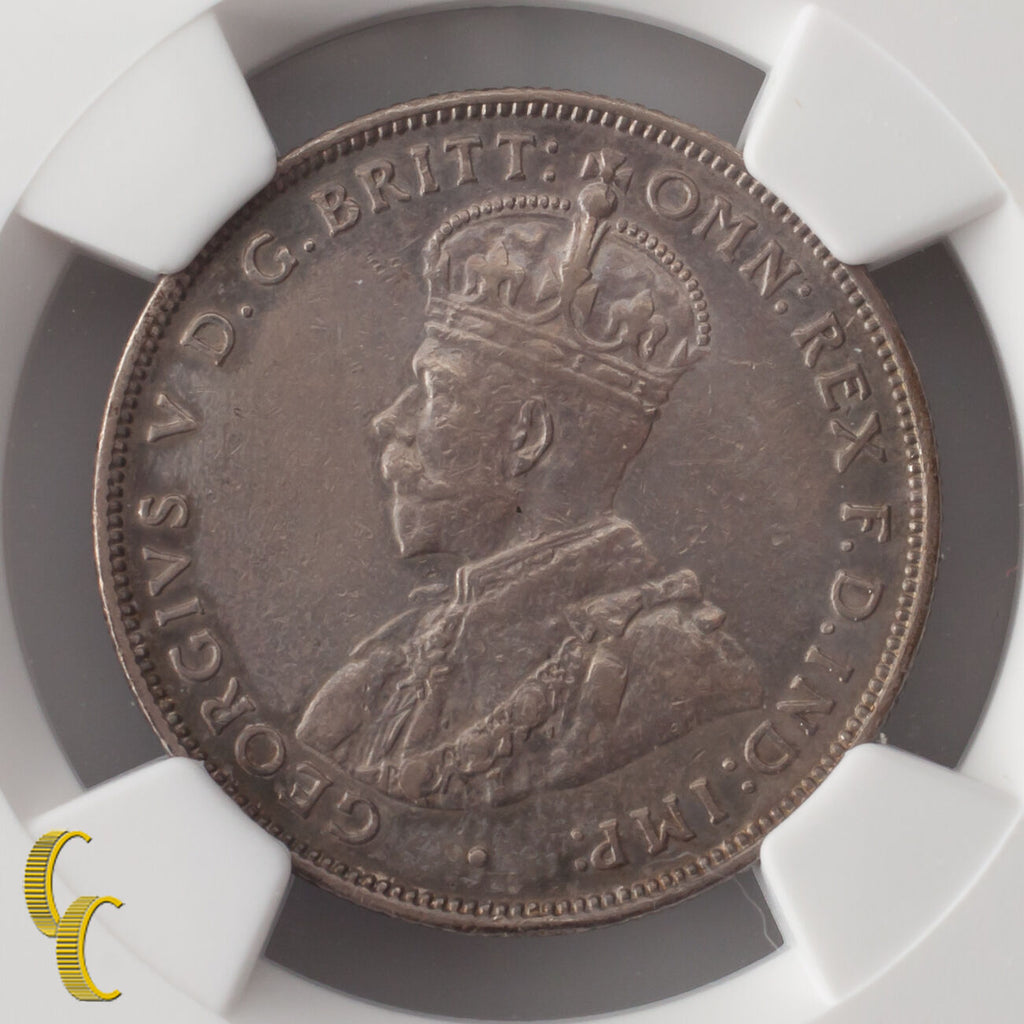 1926 Australia Florin, 2 Shillings Graded AU DETAILS By NGC, KM# 27