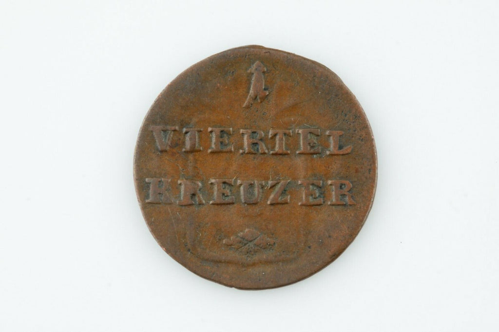 1811 GERMAN STATES 1/4 KREUZER EXTRA FINE COIN