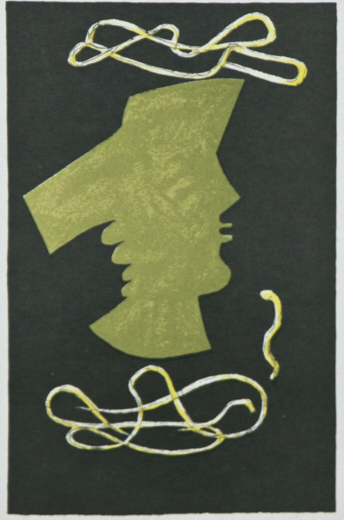 "Theogonie" by Georges Braque Signed Lithograph 10 1/2"x8"