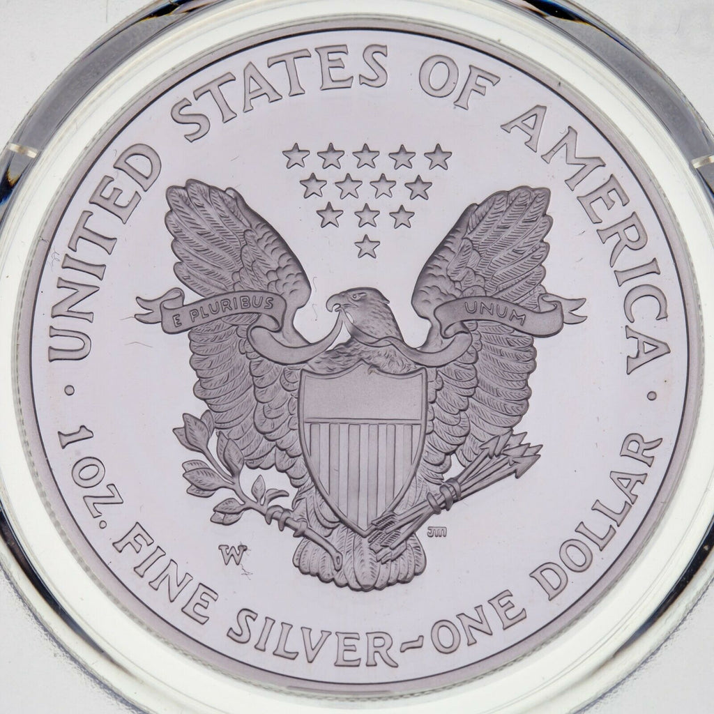 2003-W $1 Silver American Eagle Proof Graded by PCGS as PR70DCAM