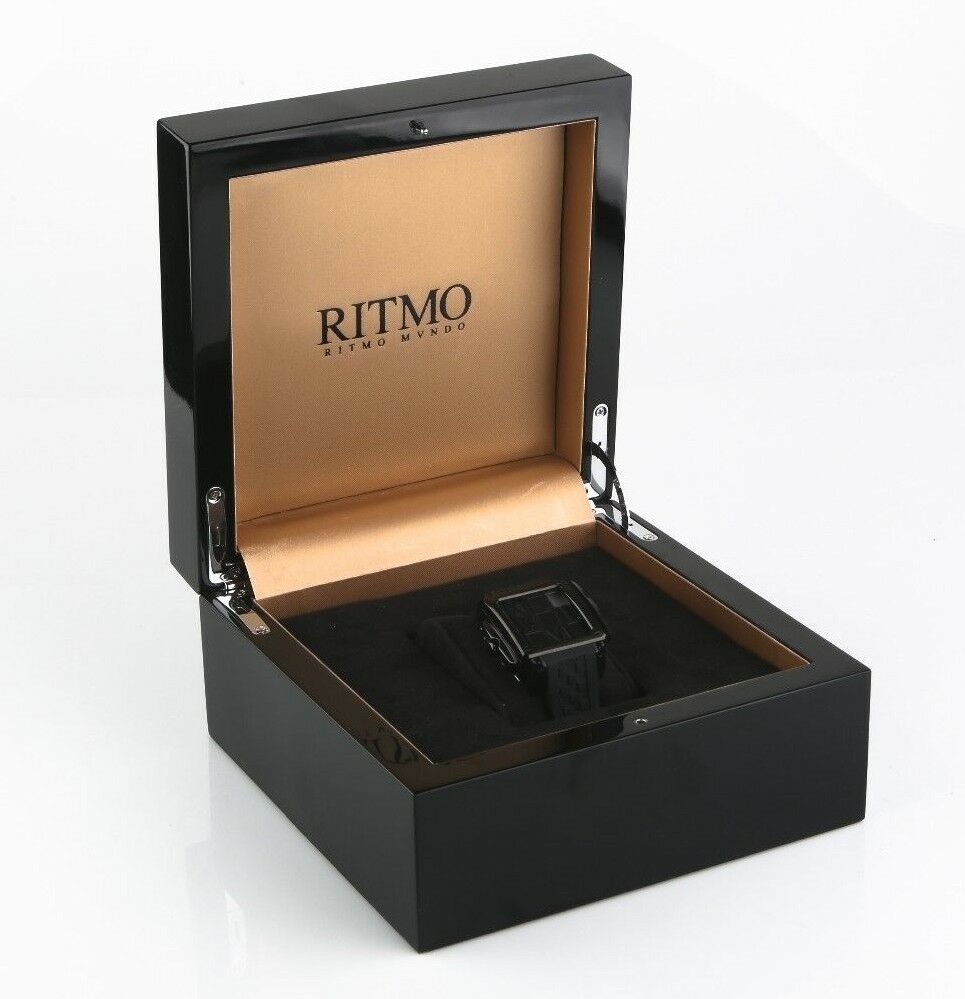 Ritmo Mundo Puzzle Automatic 25 Jewel Limited Black Women's Watch 511 w/ Box