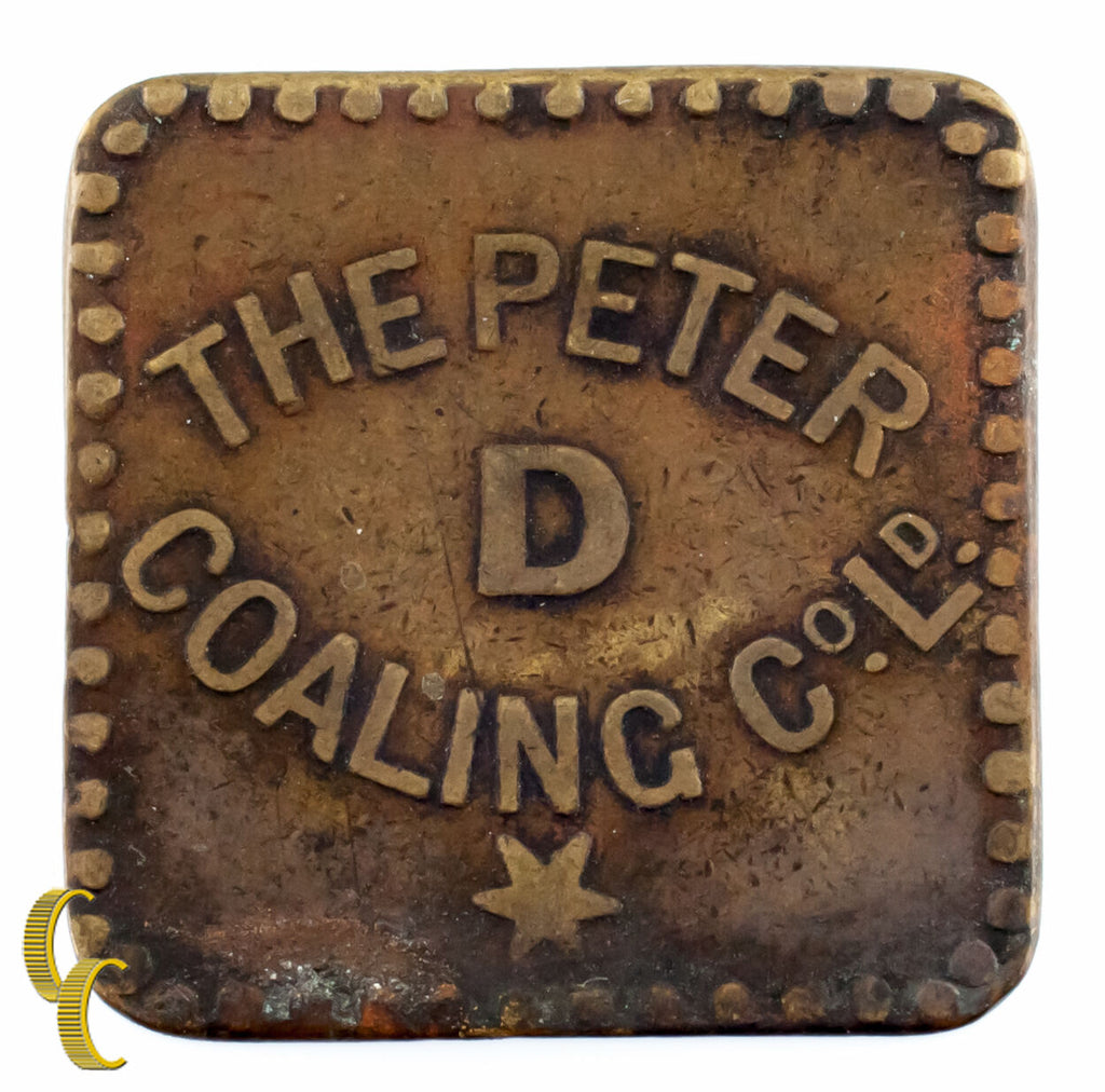 West Indies St. Lucia The Peter Coaling Co. Ltd. Day Rate Token 1901-1944