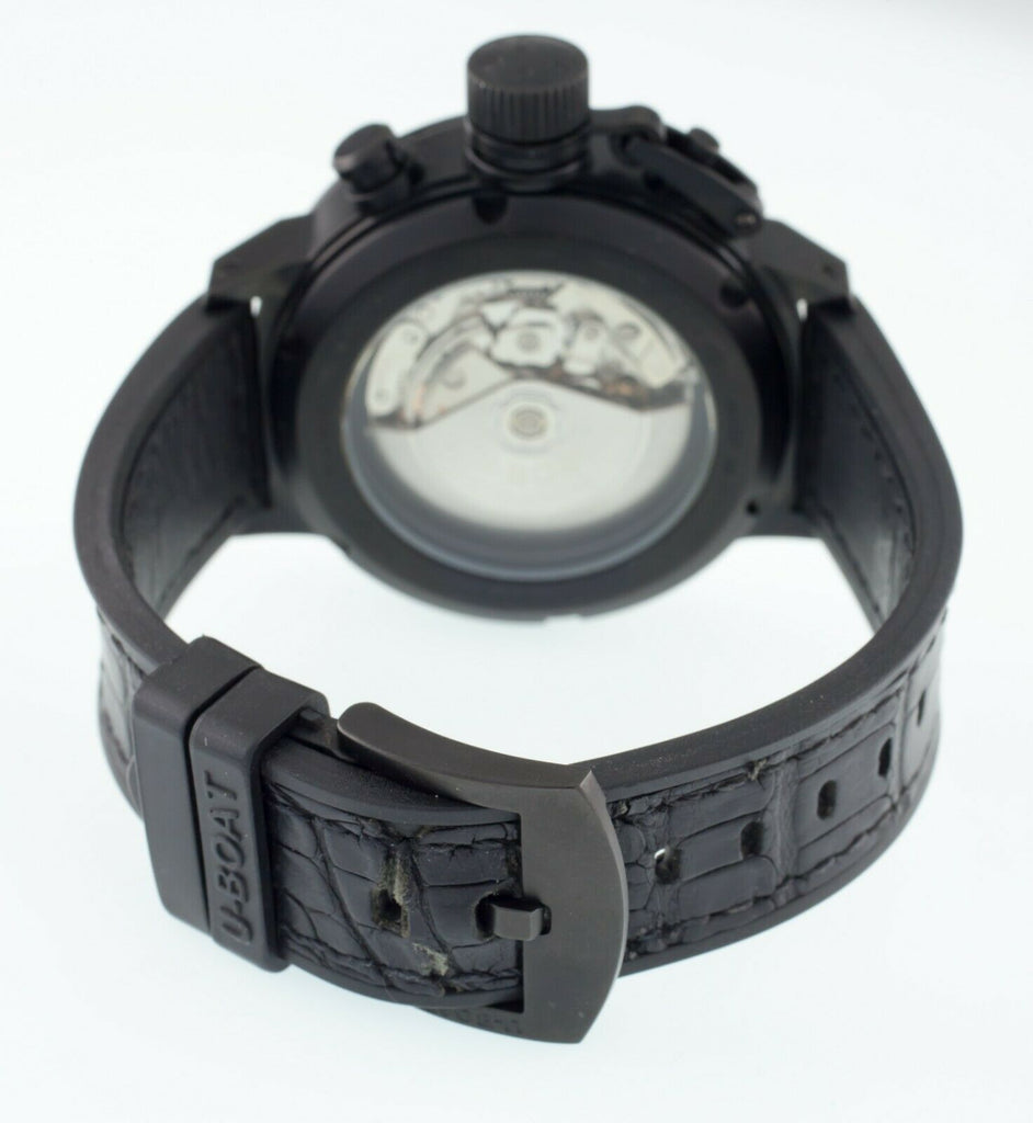 U-Boat Flightdeck Men's Automatic Chronograph Watch w/ Carbon Dial 7750/50mm
