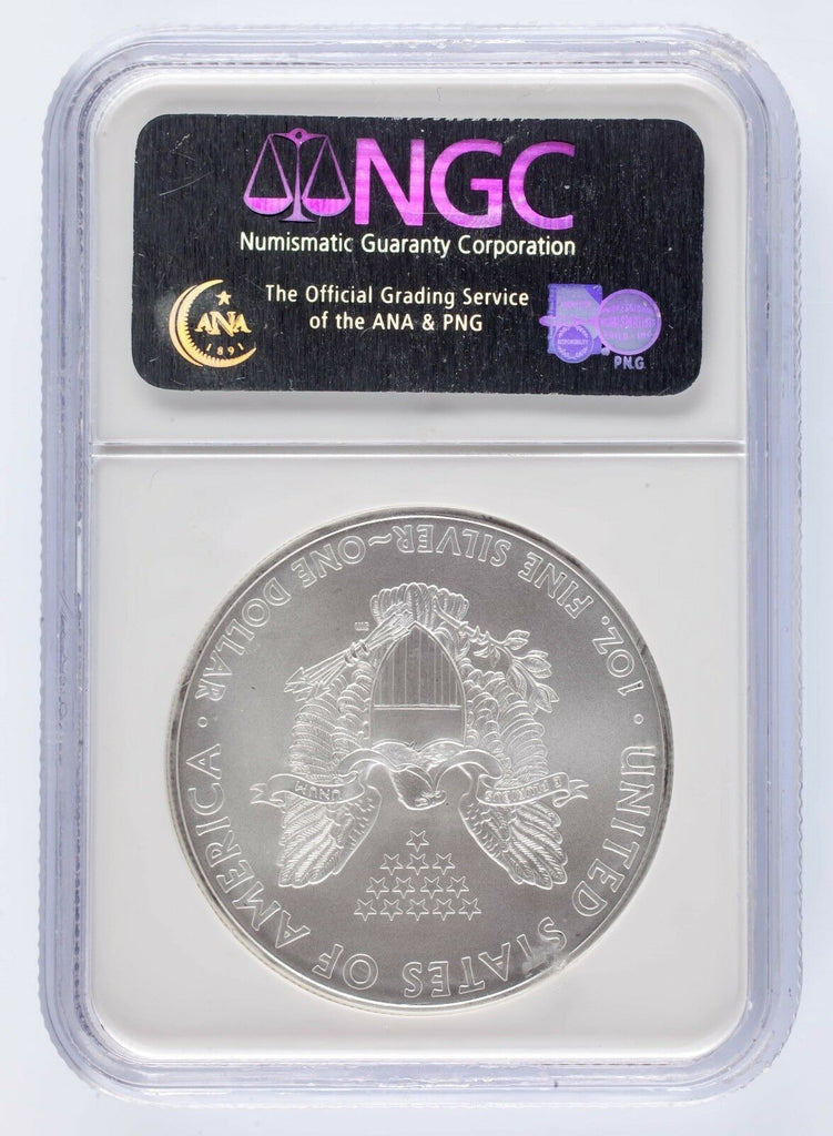 2008 Silver 1oz American Eagle $1 NGC Graded Gem Uncirculated