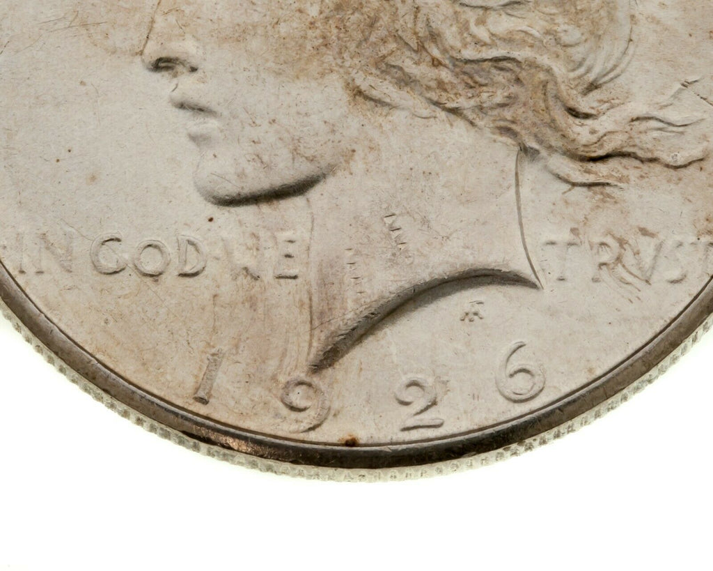 1926 $1 Silver Peace Dollar in Choice BU Condition, Full Mint Luster