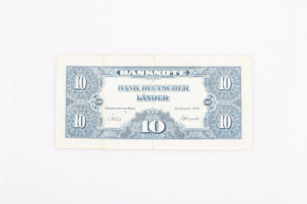 1949 GERMAN 10 MARK NOTE BANK DEUTSCHER LANDER GERMANY